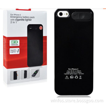 Winfos, Emergency Battery Pack with Cigarette Lighter 2 in 1 for iPhone5